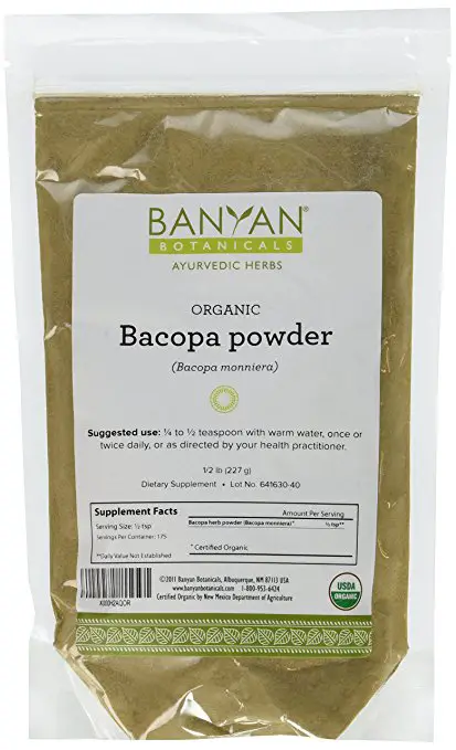 Bacopa Monnieri ADHD Banyan Botanicals Bacopa Powder